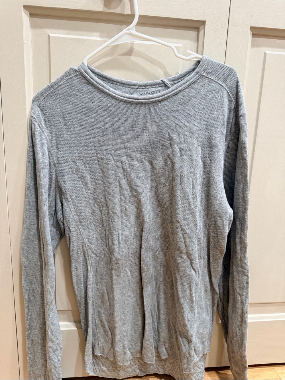Vince Light Heather Gray Crewneck Pullover